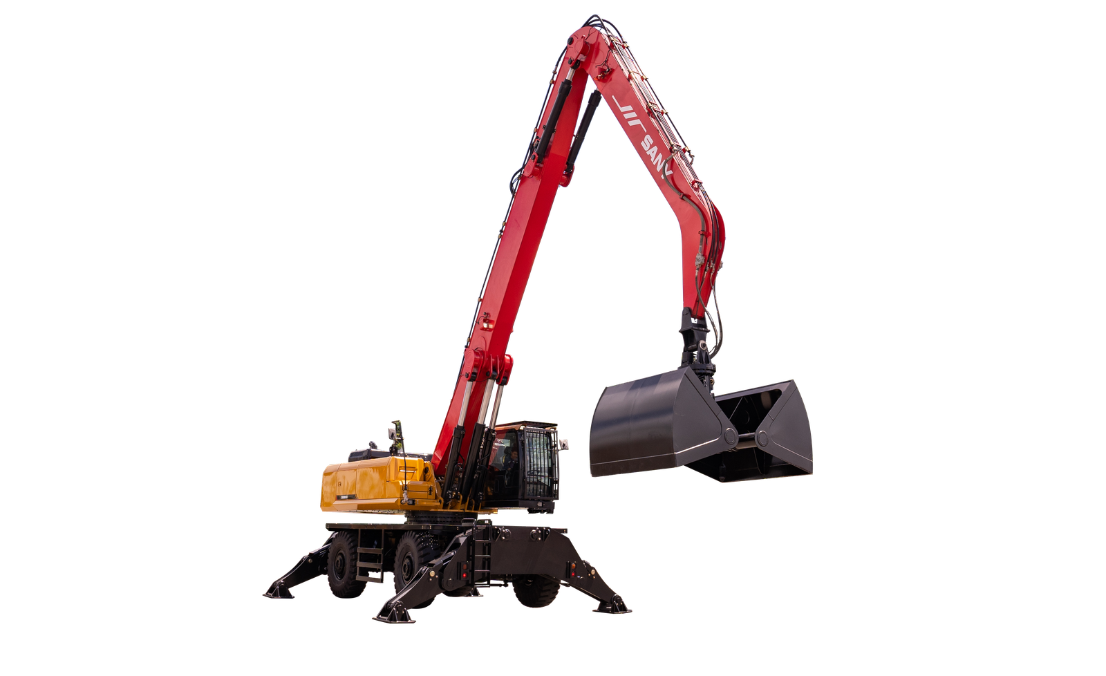 Sany SMHW80 80t Dual Powered Material Handler - Sany Port Machinery